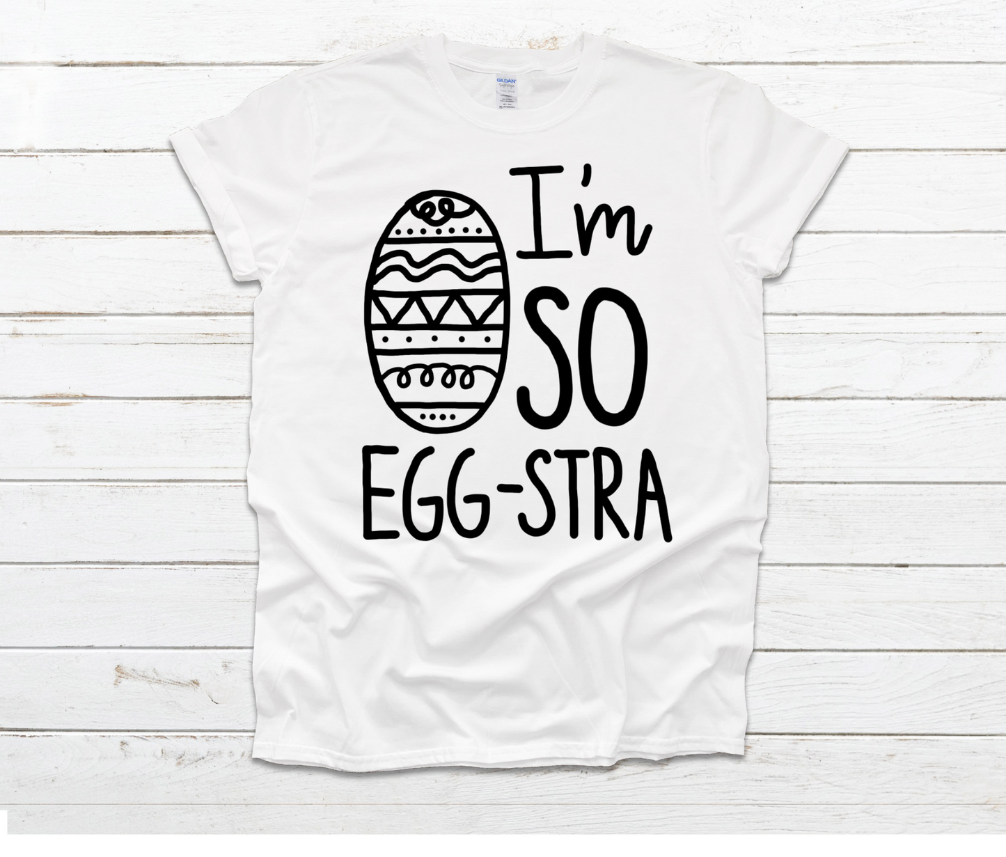 Color Your Own Shirt - Markers Included - I'm so Egg-stra by Ashley Sattler