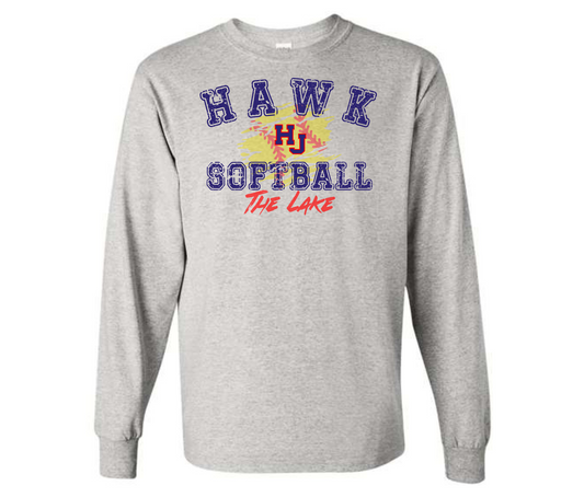 HJ Softball To the Lake Ash Sweatshirt & Hoodie & Long Sleeve Shirt