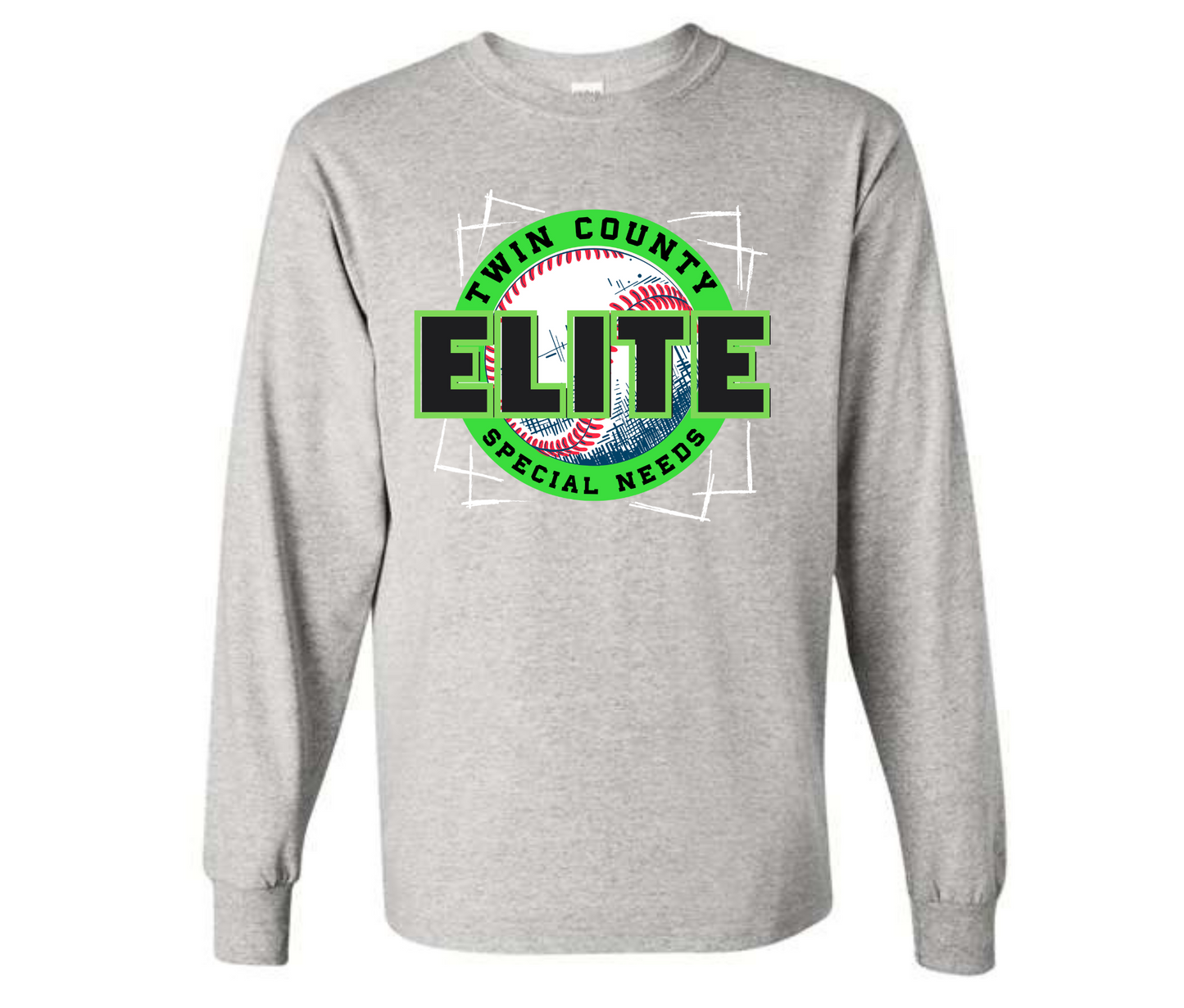 Elite Twin County Special Needs Champion Baseball Sweatshirt & Hoodie & Long Sleeve Shirt