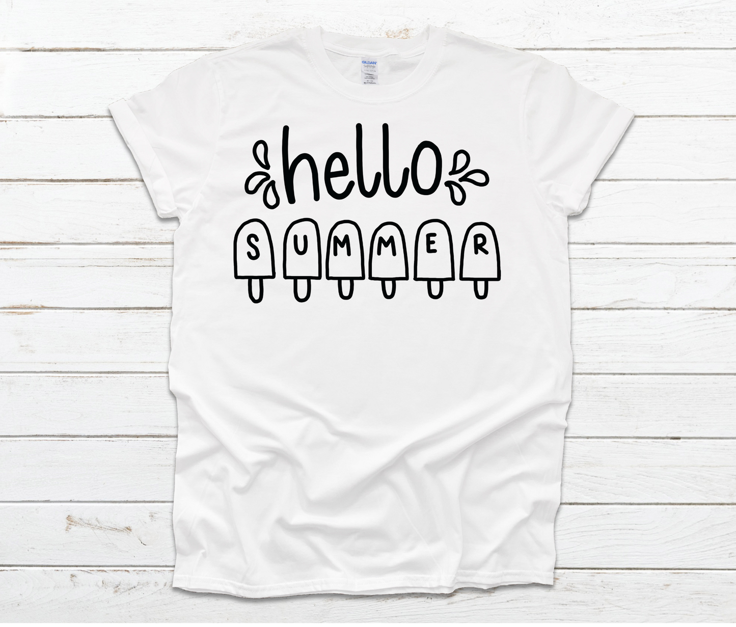 Color Your Own Shirt - Markers Included - Hello Summer by Ashley Sattler