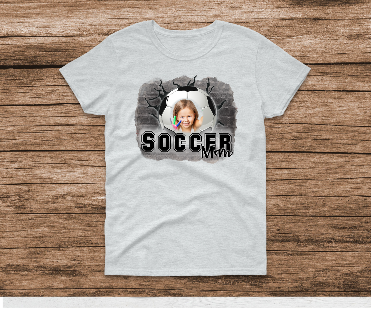 Custom Picture Soccer Mom Shirt