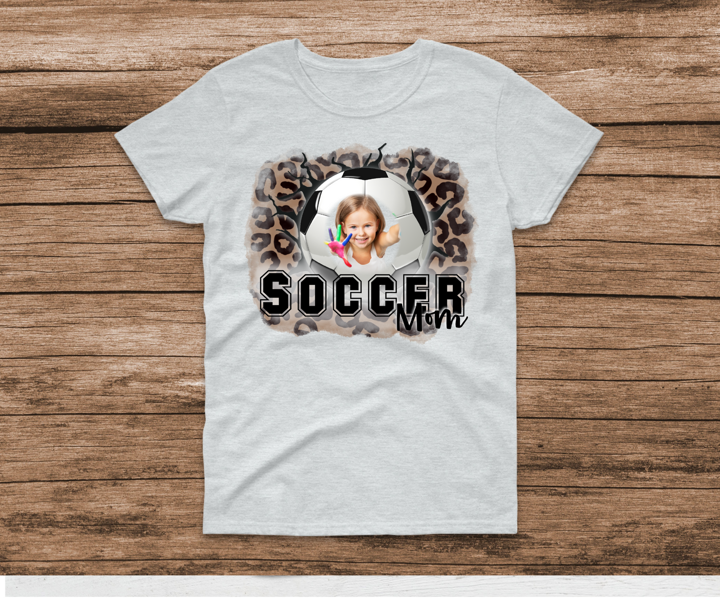 Custom Picture Soccer Mom Shirt