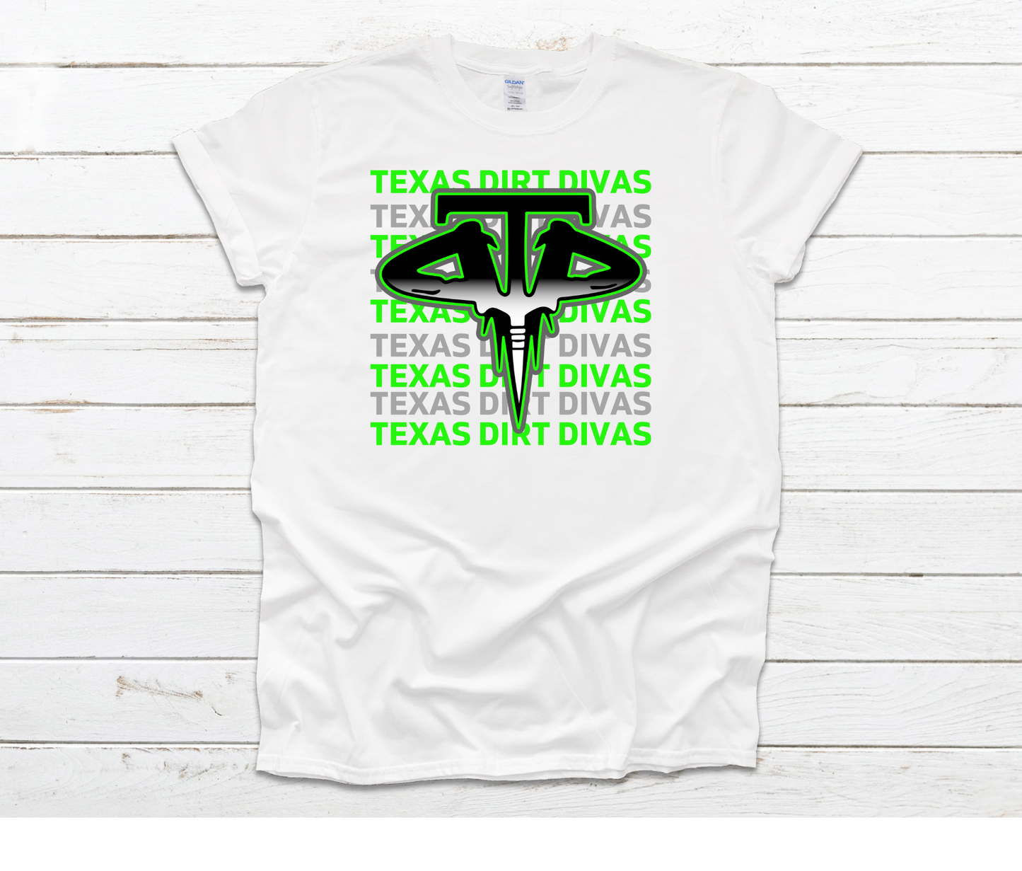 Texas Dirt Divas Repeat Logo DryBlend Shirts