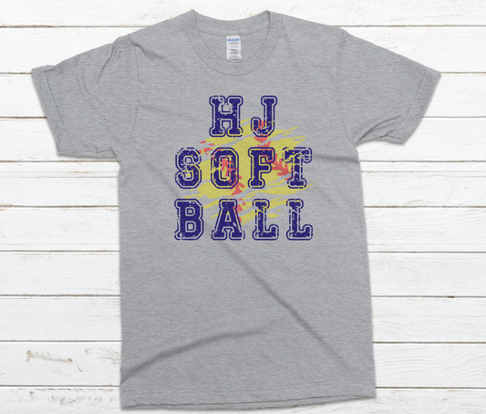 HJ Softball Distressed Ball Shirt