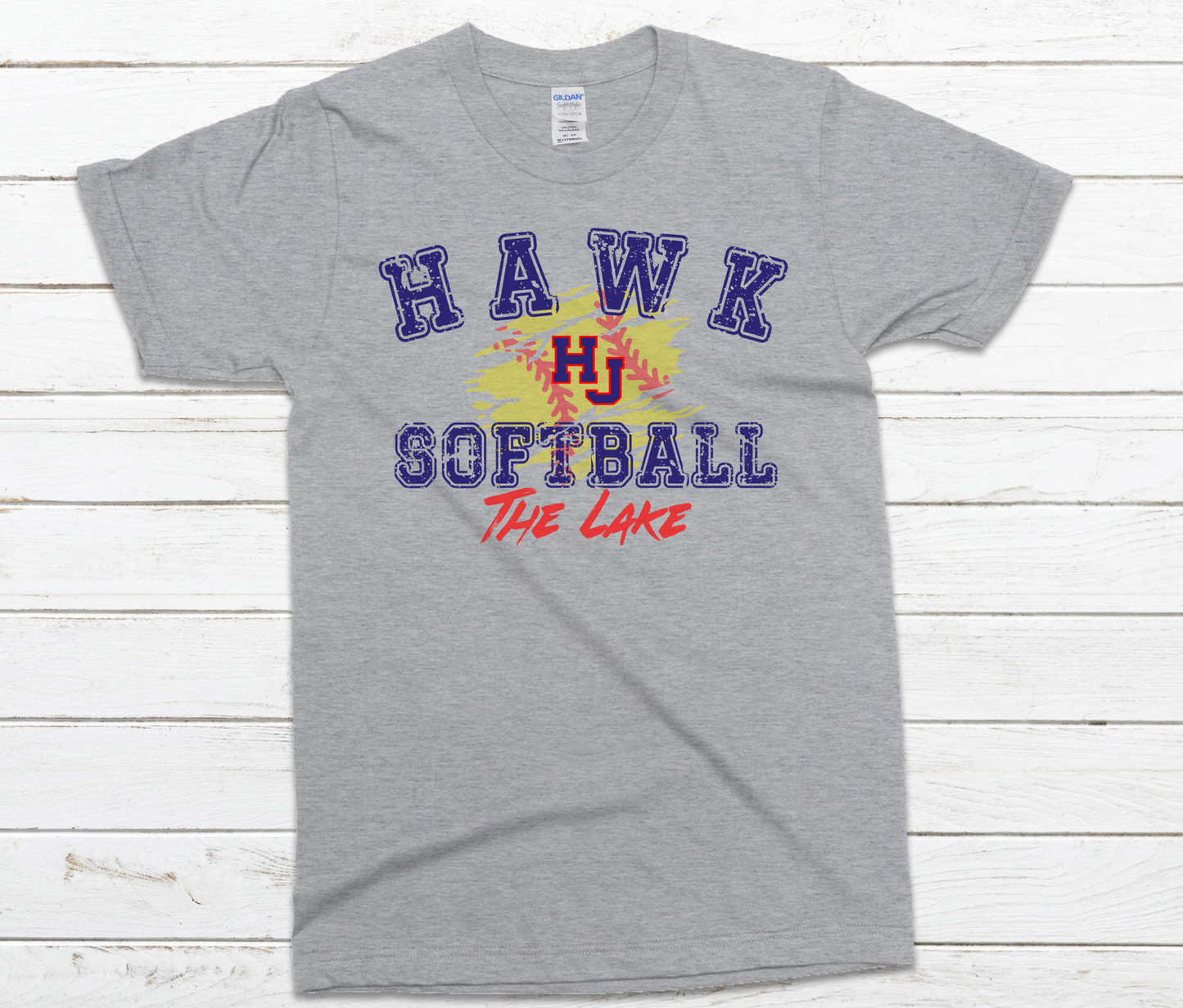 HJ Softball To the Lake Distressed Ball Shirt