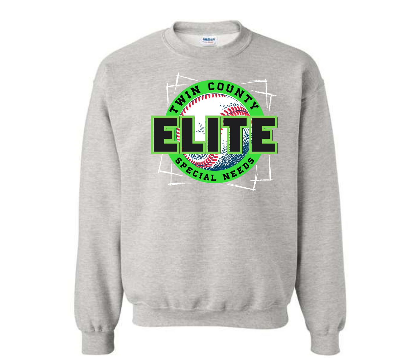 Elite Twin County Special Needs Champion Baseball Sweatshirt & Hoodie & Long Sleeve Shirt