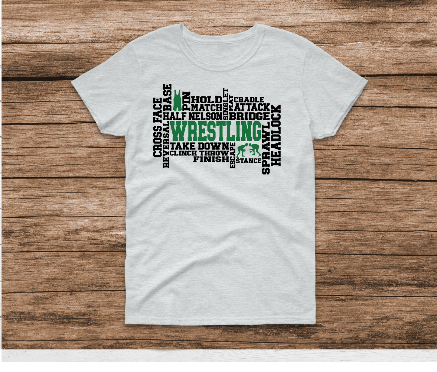 Wrestling Word Art Shirt