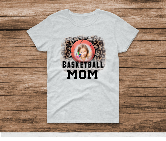 Custom Picture Basketball Mom Shirt