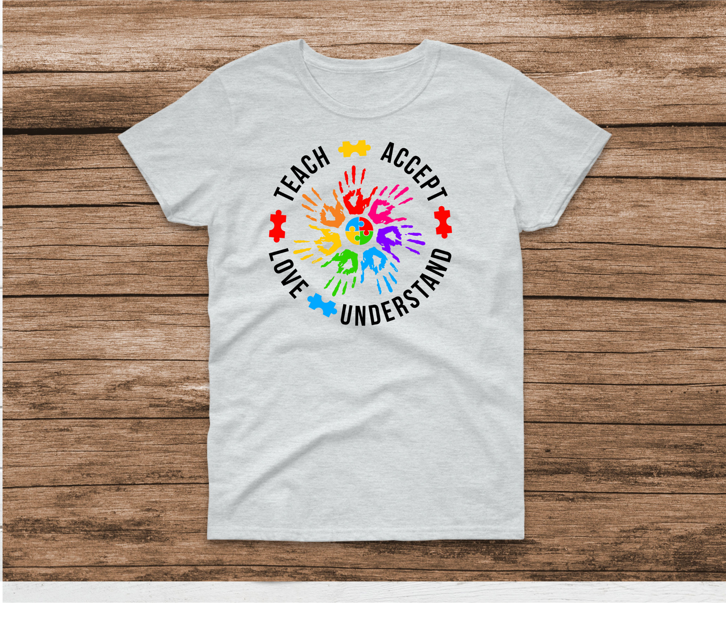 Teach Accept Love Understand Hand Circle Shirt