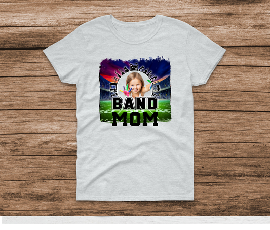 Custom Picture Band Mom Shirt