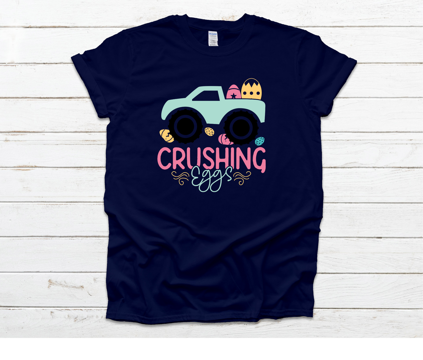 Monster Truck Crushing Eggs Shirt