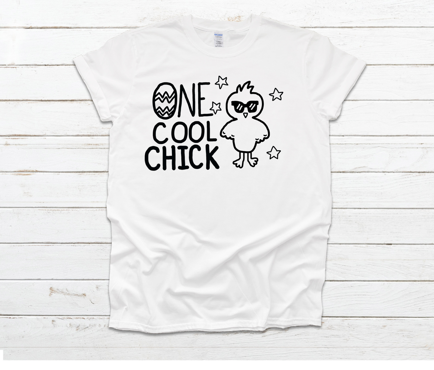 Color Your Own Shirt - Markers Included - One Cool Chick by Ashley Sattler