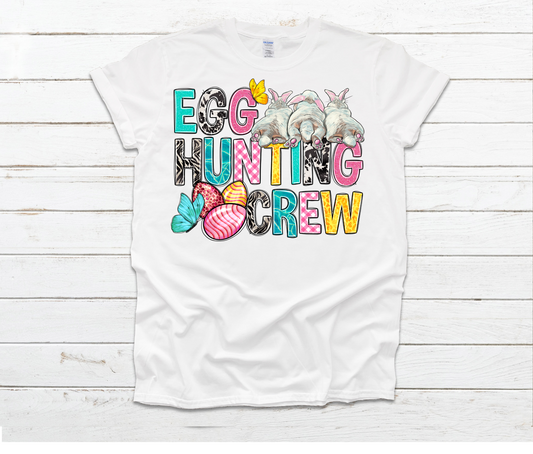 Egg Hunting Crew White Shirt