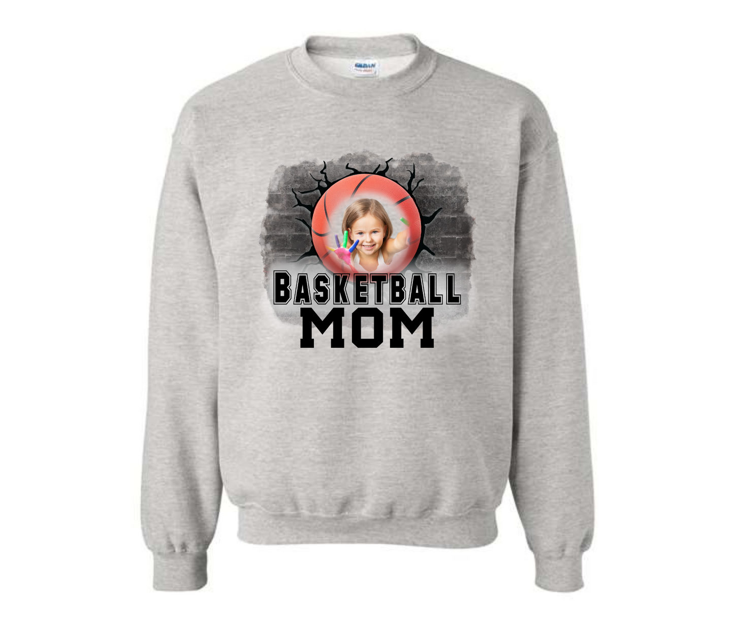 Custom Picture Basketball Mom Sweatshirt