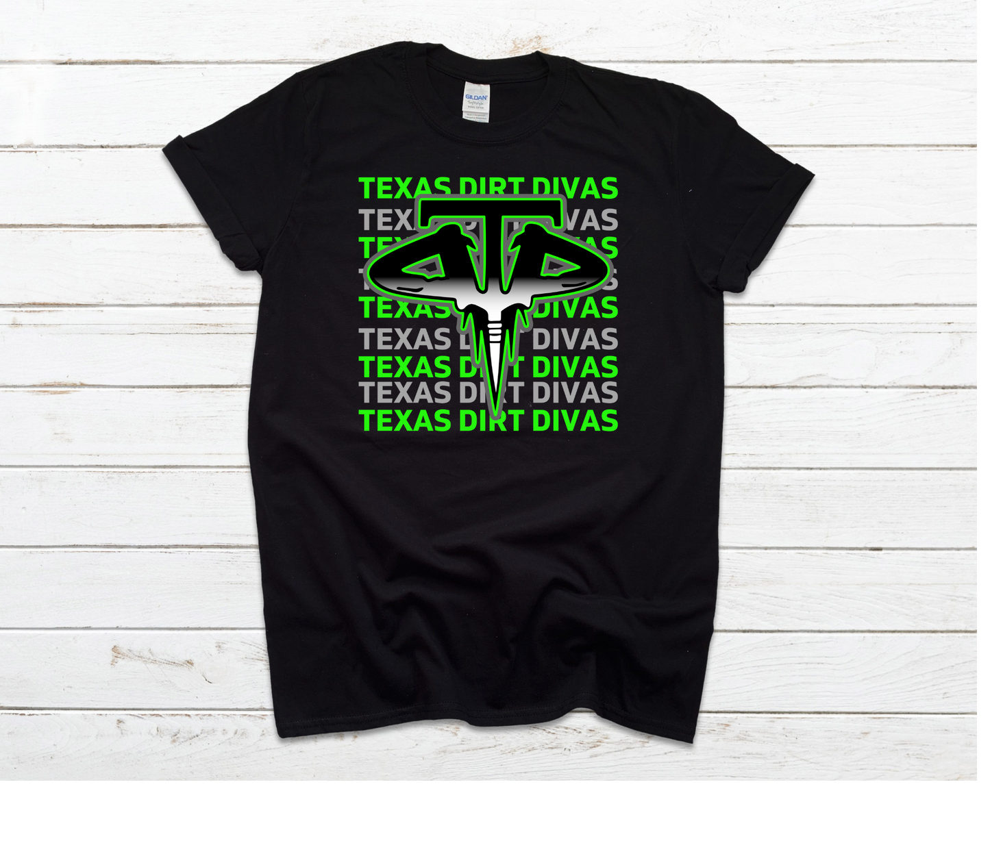 Texas Dirt Divas Repeat Logo DryBlend Shirts