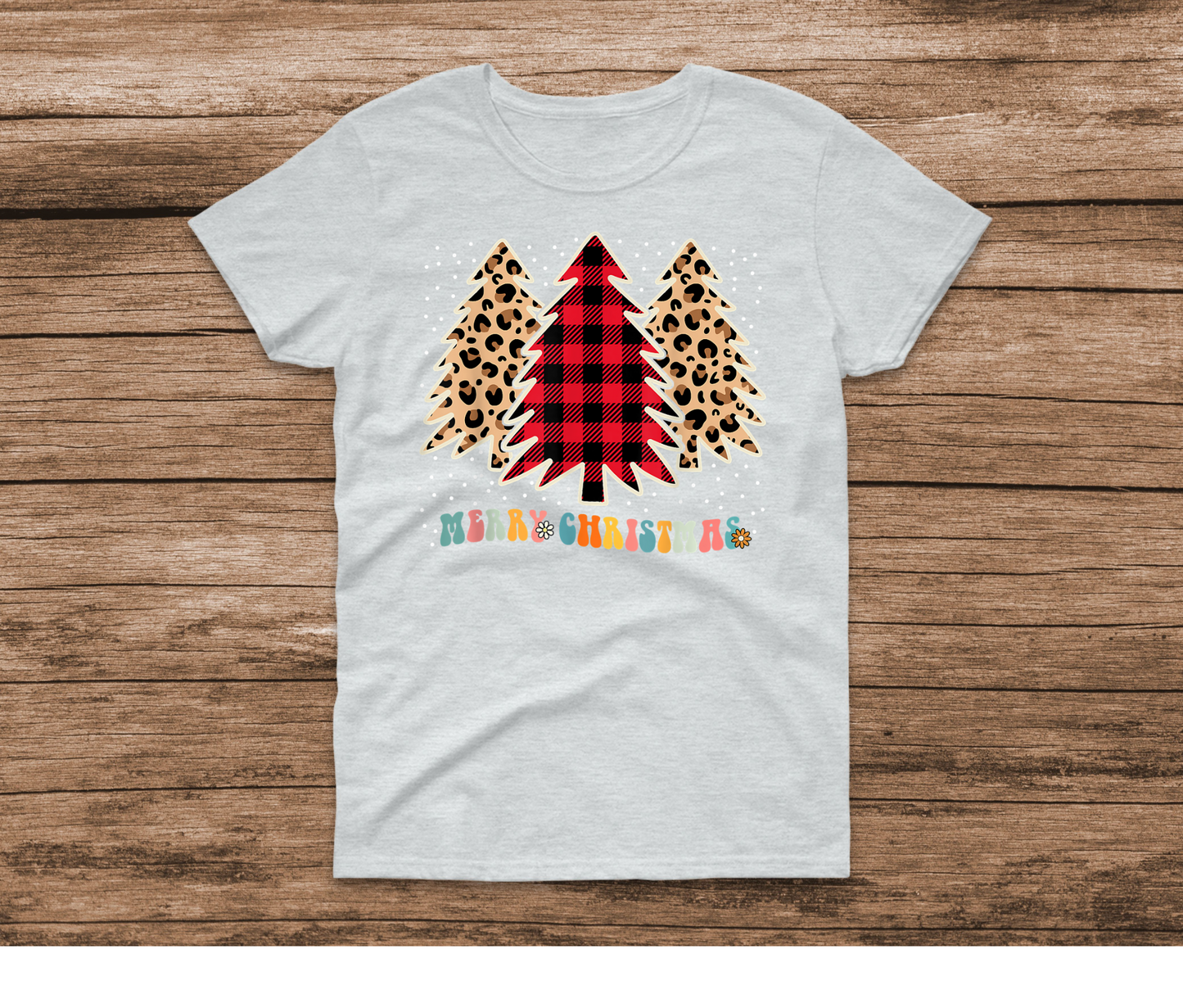 Christmas Trees Cheetah Shirt