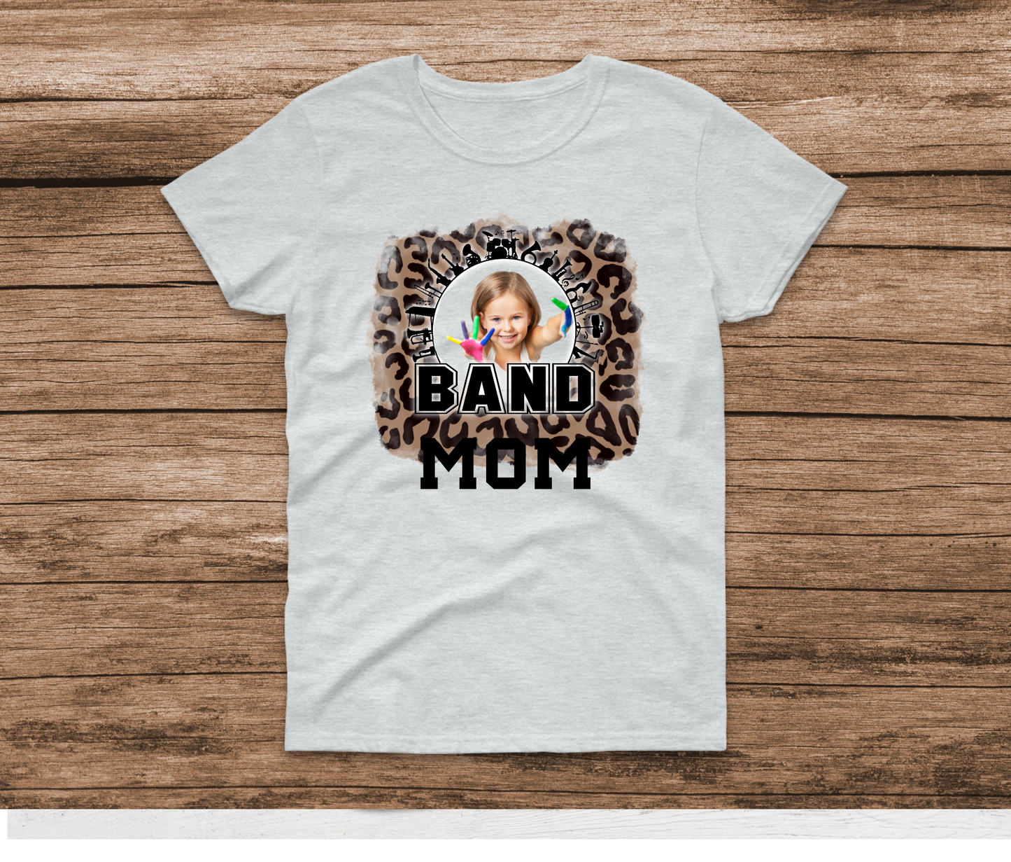 Custom Picture Band Mom Shirt