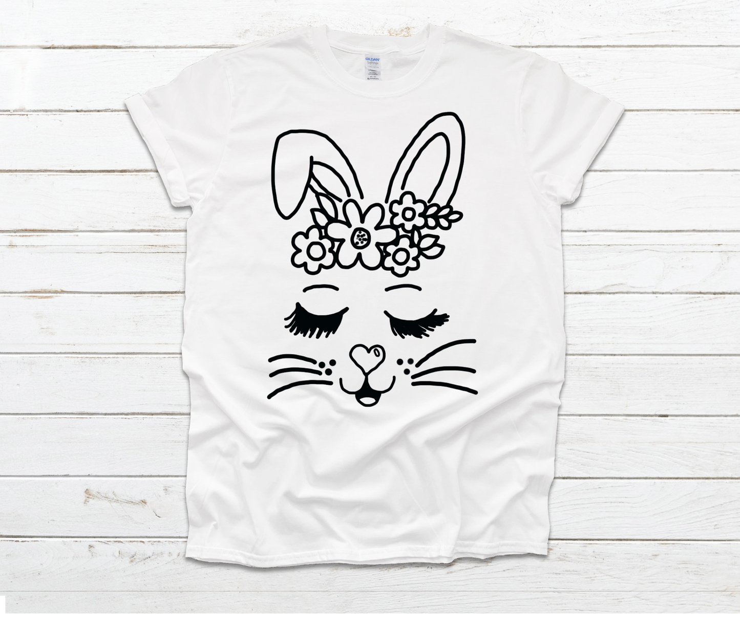 Color Your Own Shirt - Markers Included - Bunny by Ashley Sattler