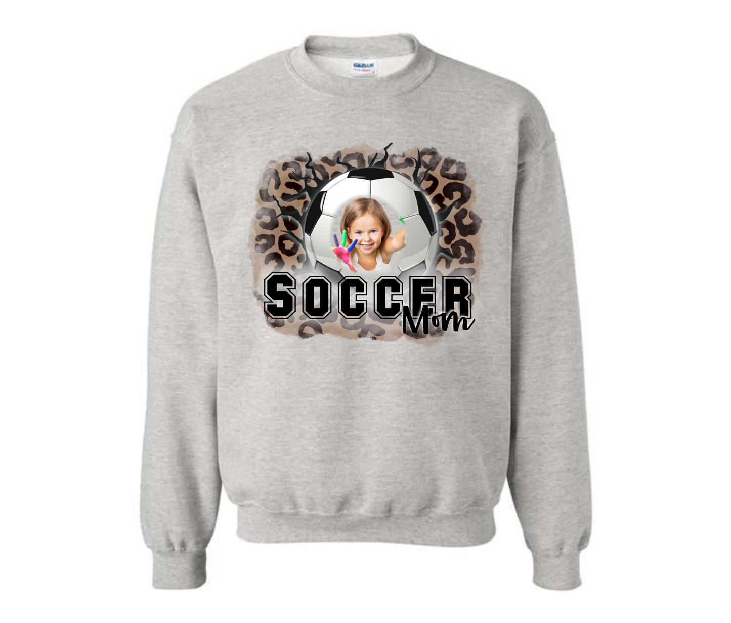 Custom Picture Soccer Mom Sweatshirt