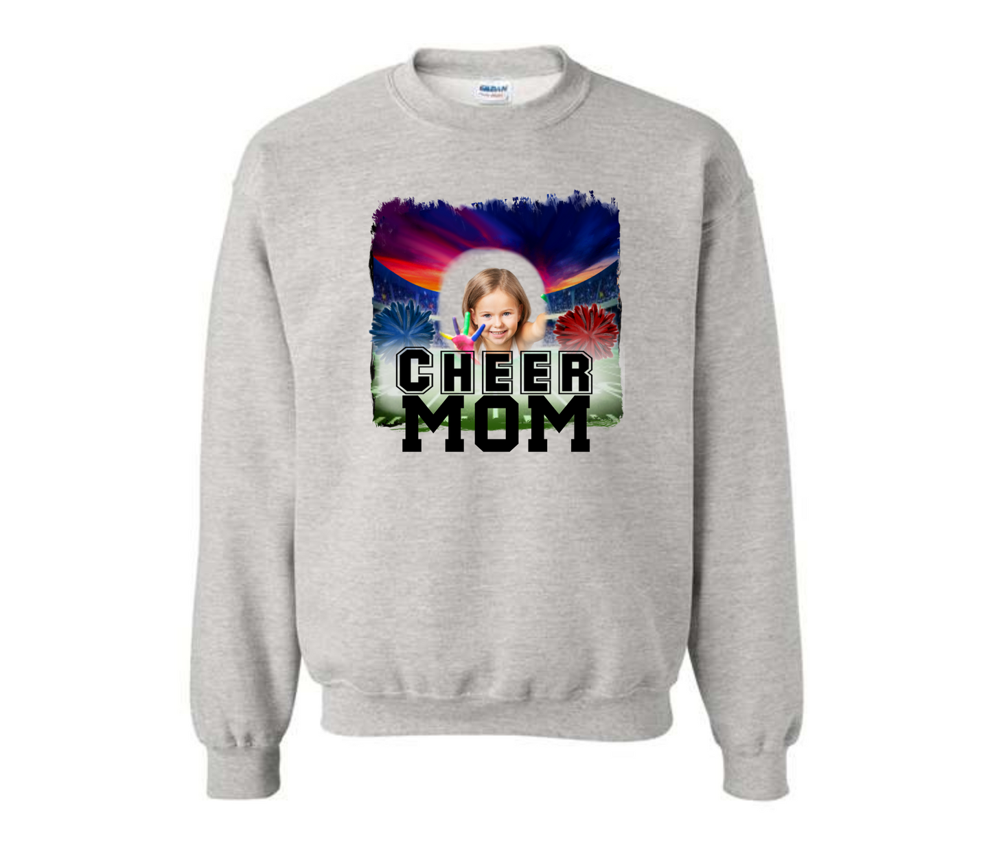 Custom Picture Cheer Mom Sweatshirt