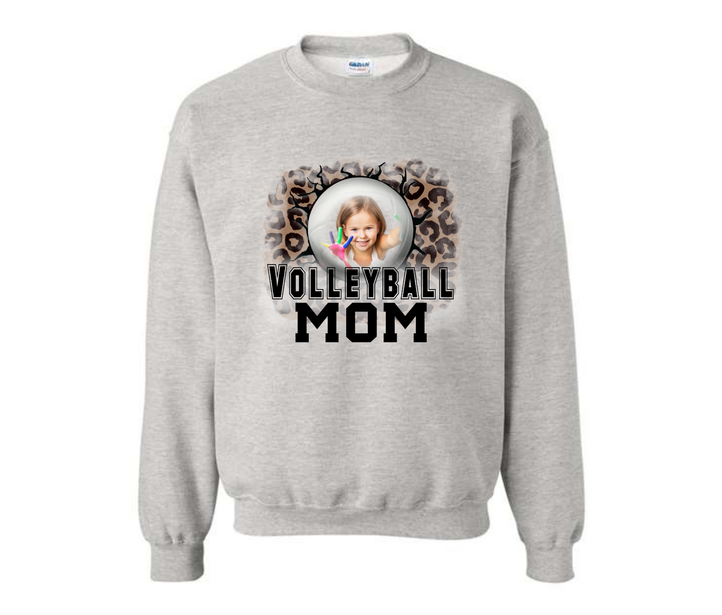 Custom Picture Volleyball Mom Sweatshirt