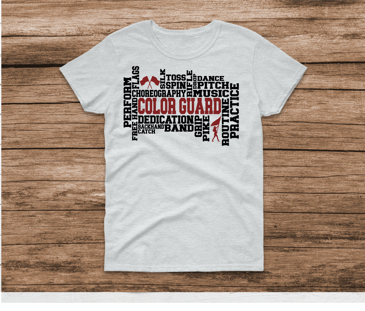 Color Guard Word Art Shirt