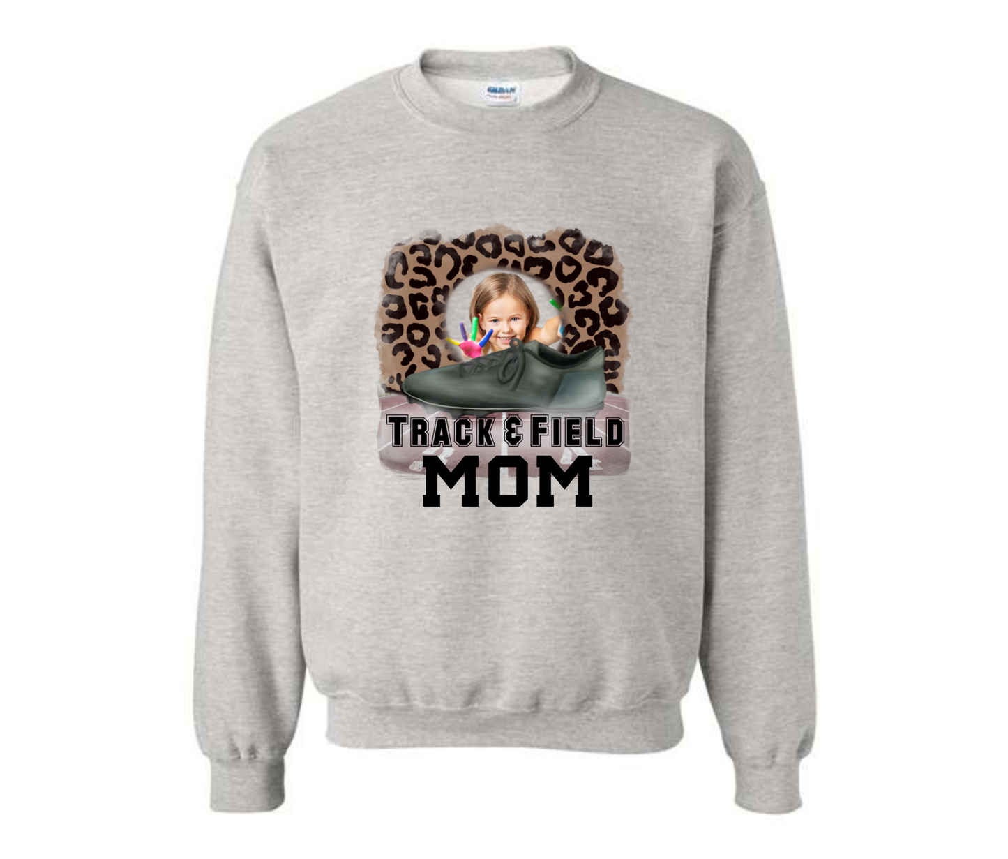 Custom Picture Track & Field Mom Sweatshirt