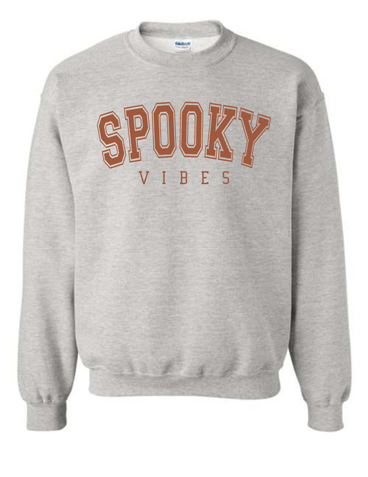 Spooky Vibes Gray Sweatshirt