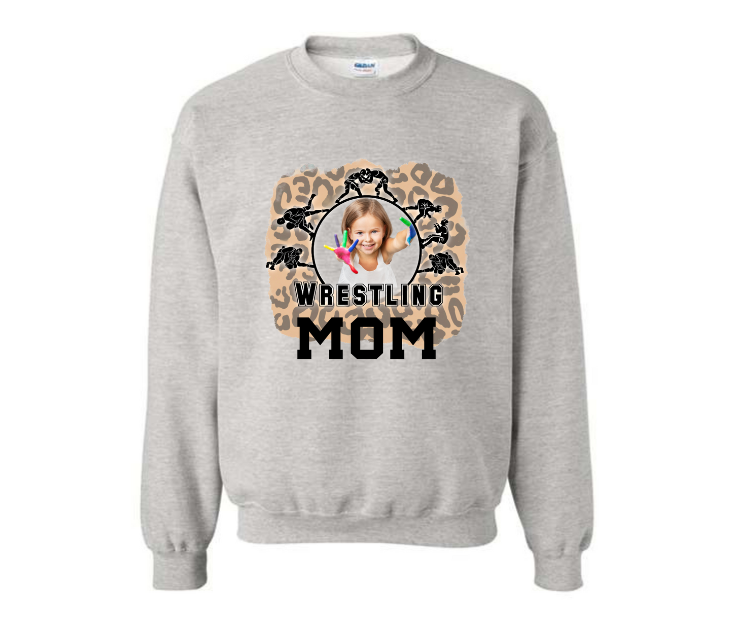 Custom Picture Wrestling Mom Sweatshirt