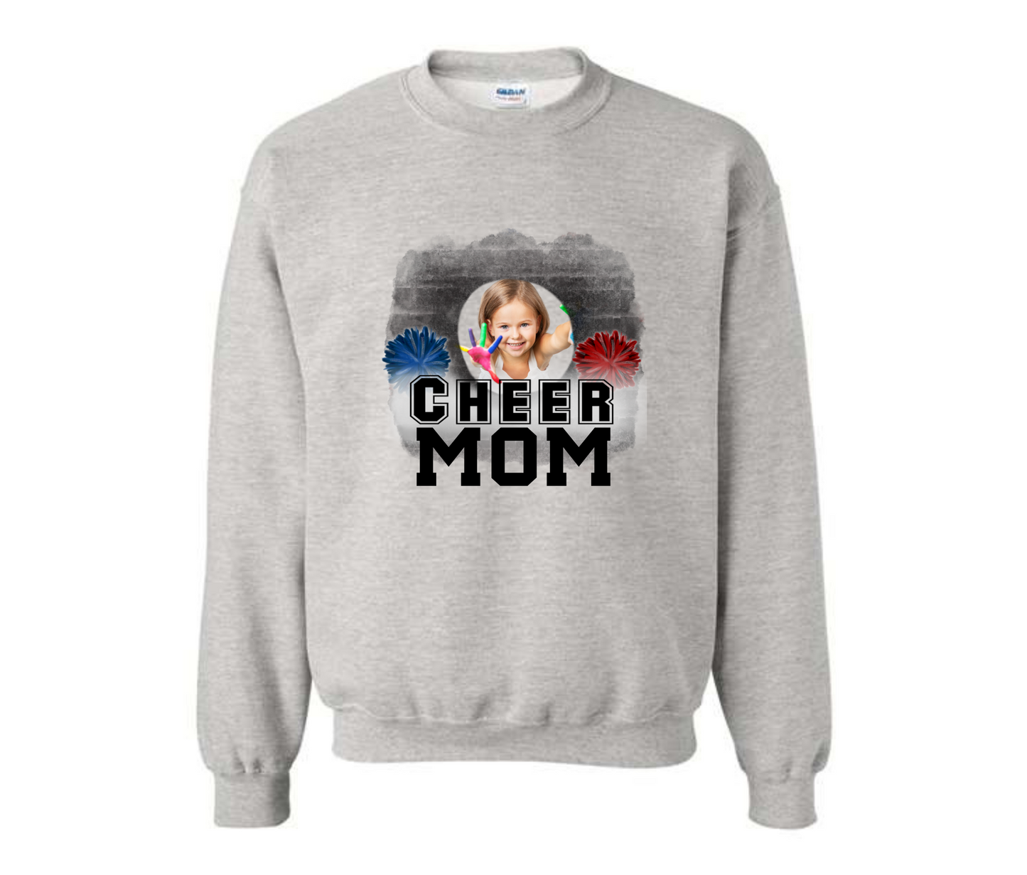 Custom Picture Cheer Mom Sweatshirt