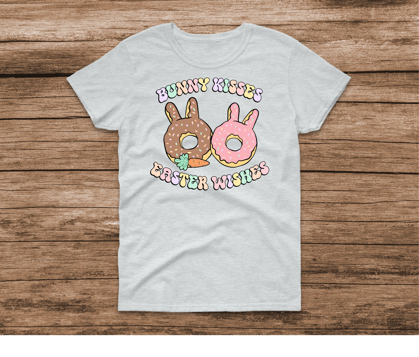 Bunny Kisses Easter Wishes Donuts Shirt