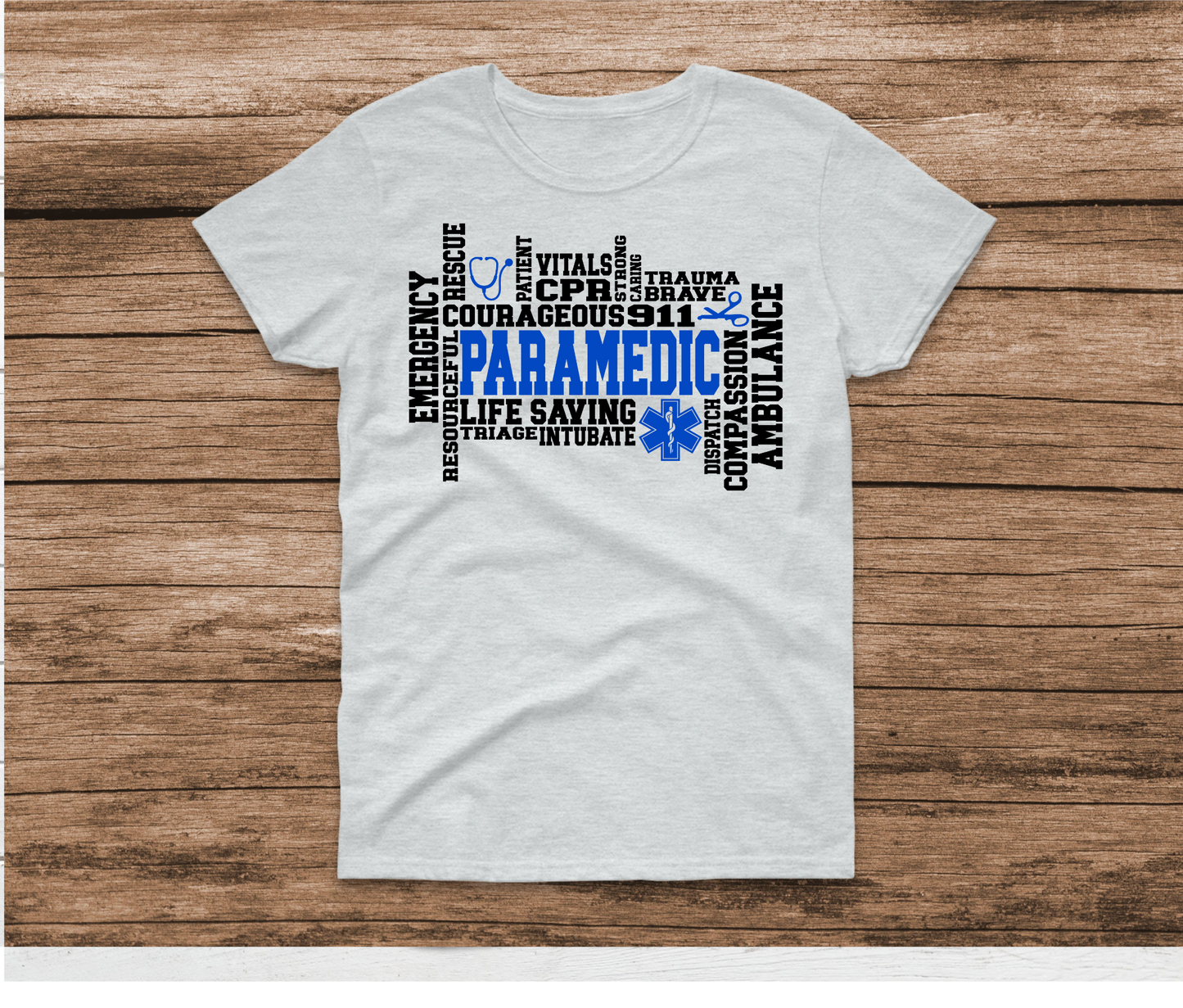 Paramedic Word Art Shirt