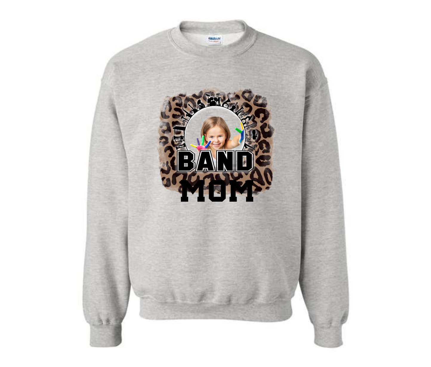 Custom Picture Band Mom Sweatshirt