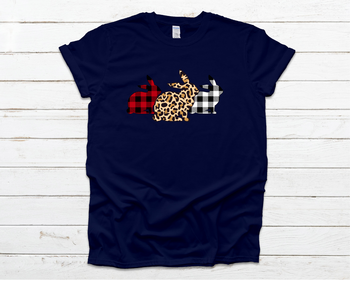 Cheetah & Plaid Bunny Shirt