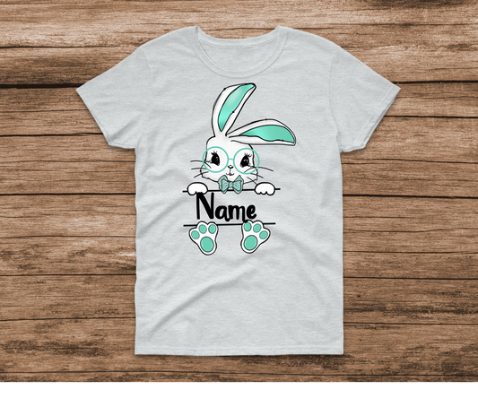 Custom Name Boy Bunny Shirt