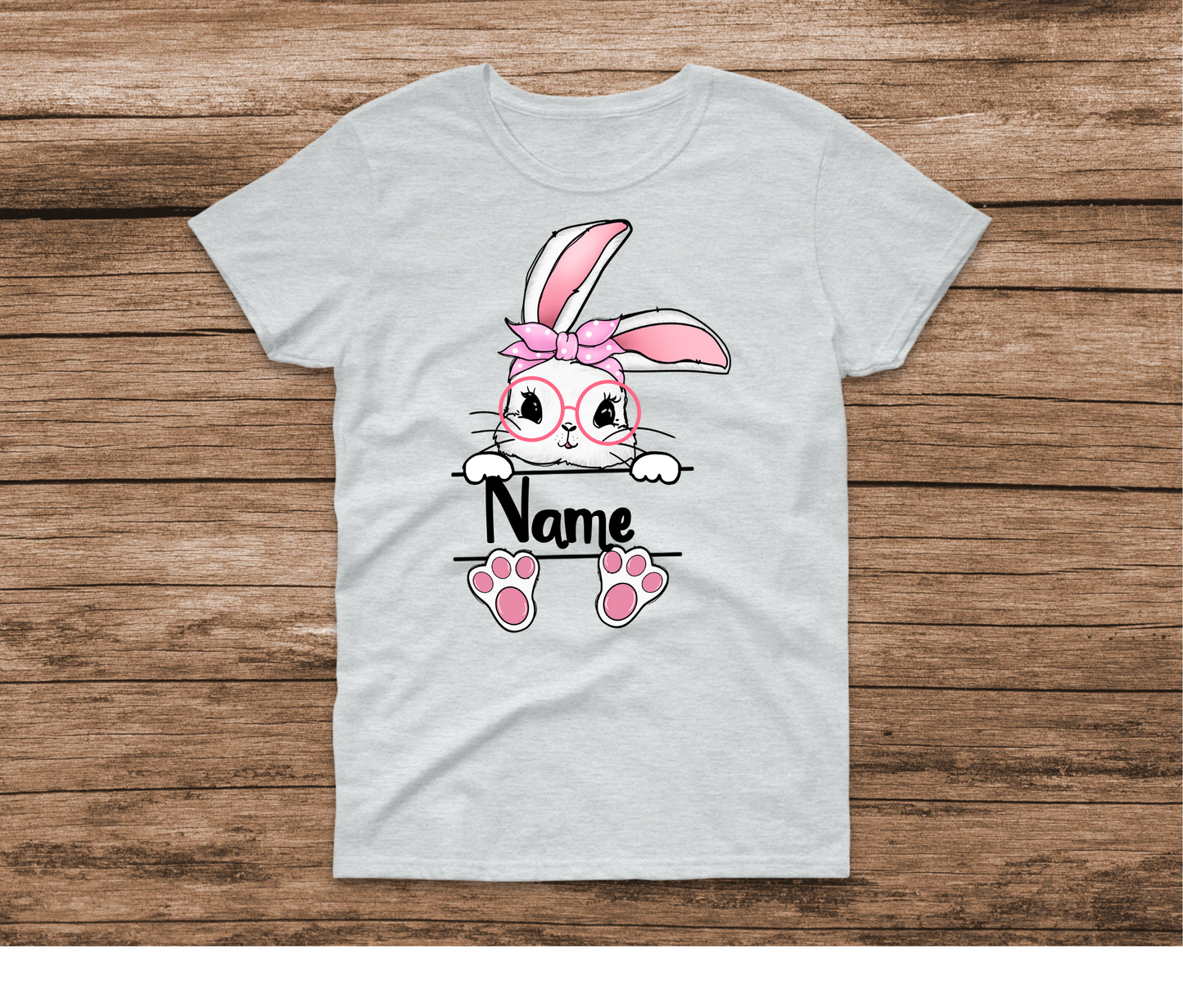 Custom Name Girl Bunny Shirt