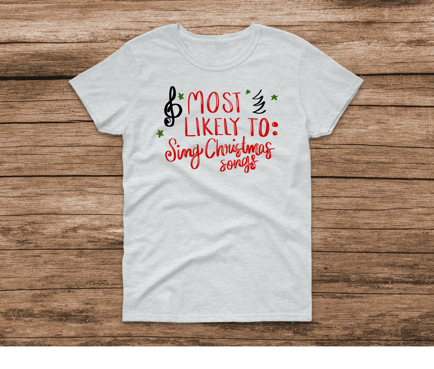 Christmas Songs Ash Shirt by Ashley Sattler