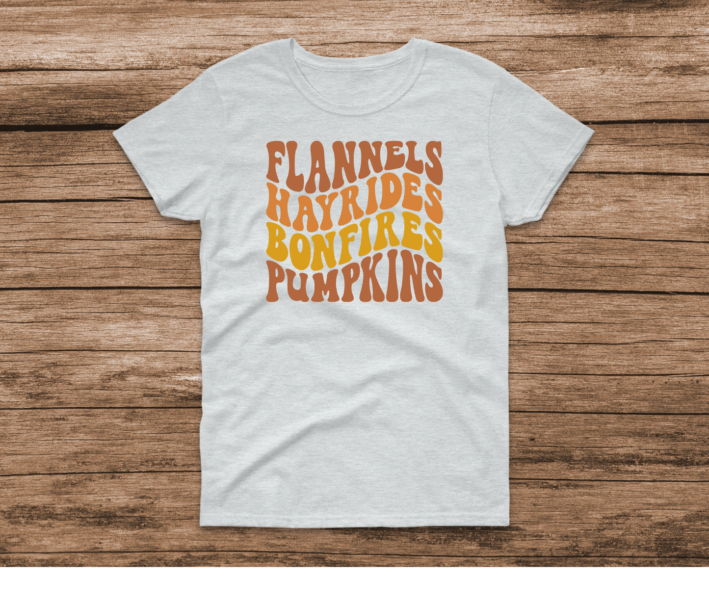 Flannels Hayrides Bonfires Pumpkins Shirt