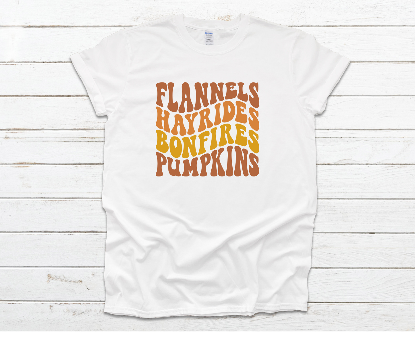 Flannels Hayrides Bonfires Pumpkins Shirt