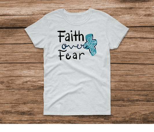 Faith over Fear Ash Shirt by Ashley Sattler