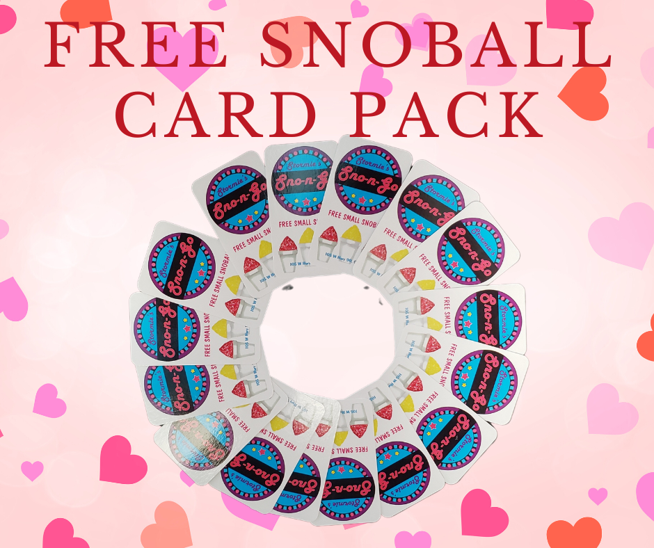 Stormie's Sno-n-Go Free snoball card pack