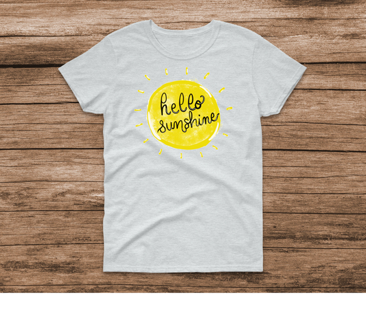 Hello Sunshine Ash Shirt by Ashley Sattler