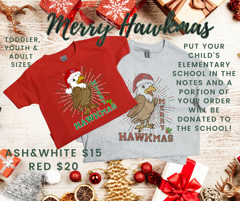 Merry Hawkmas Shirt by Ashley Sattler