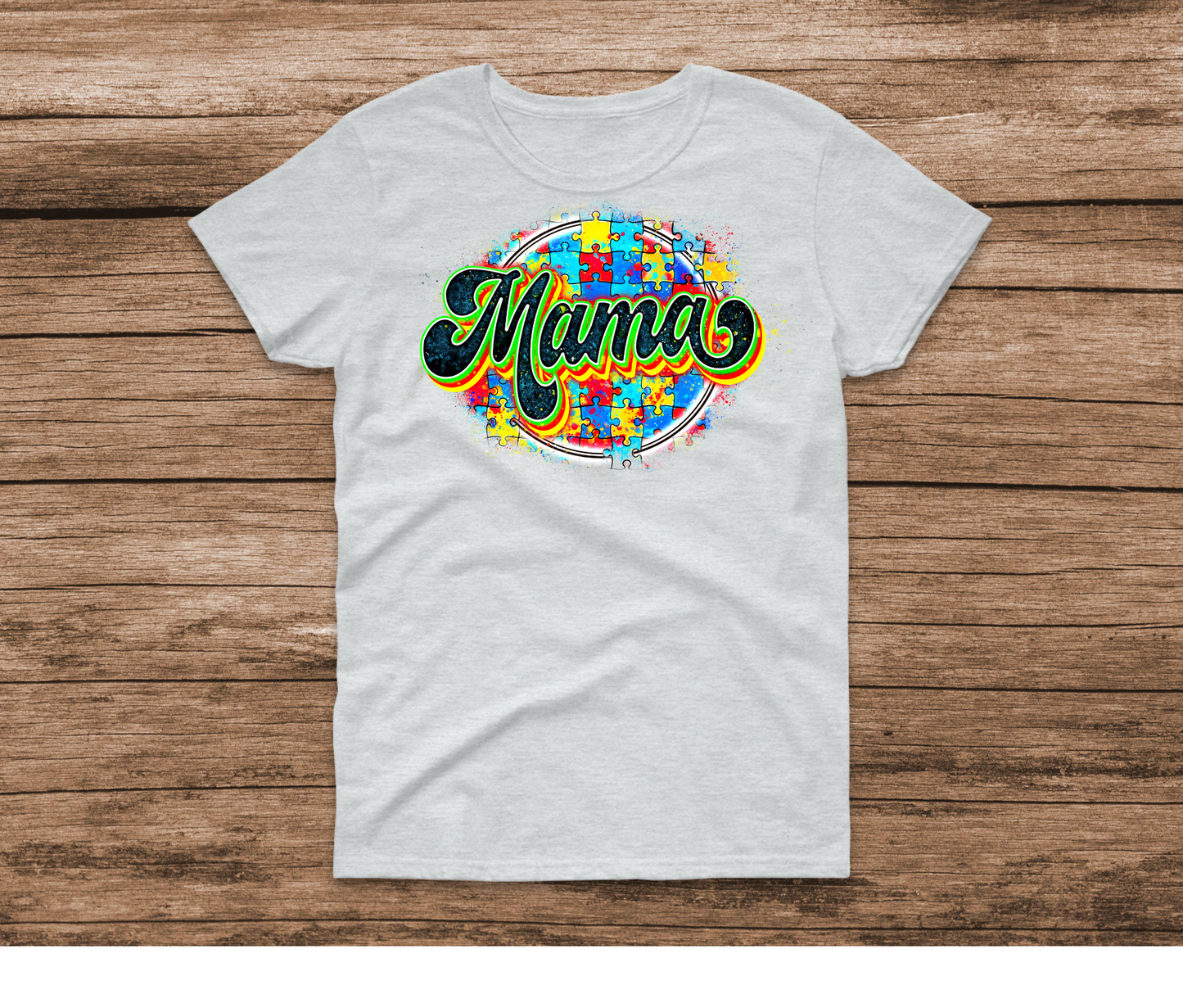 Autism Mama Puzzle T-shirt