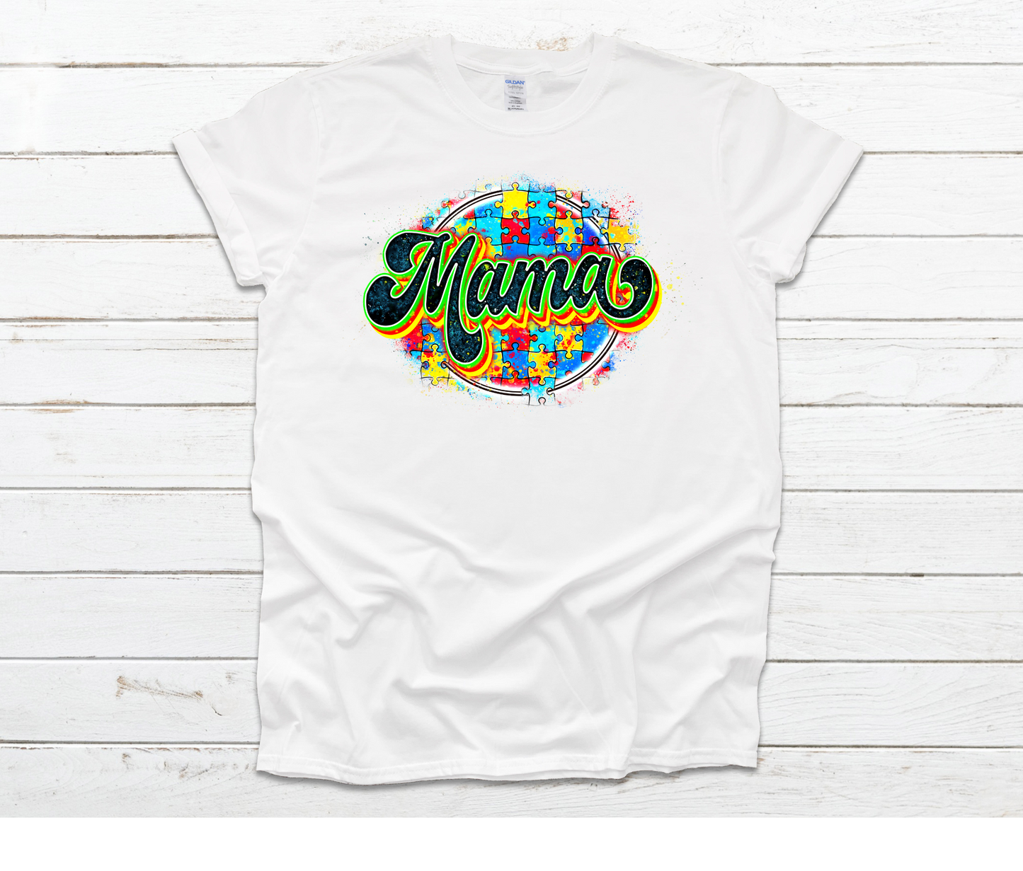 Autism Mama Puzzle T-shirt