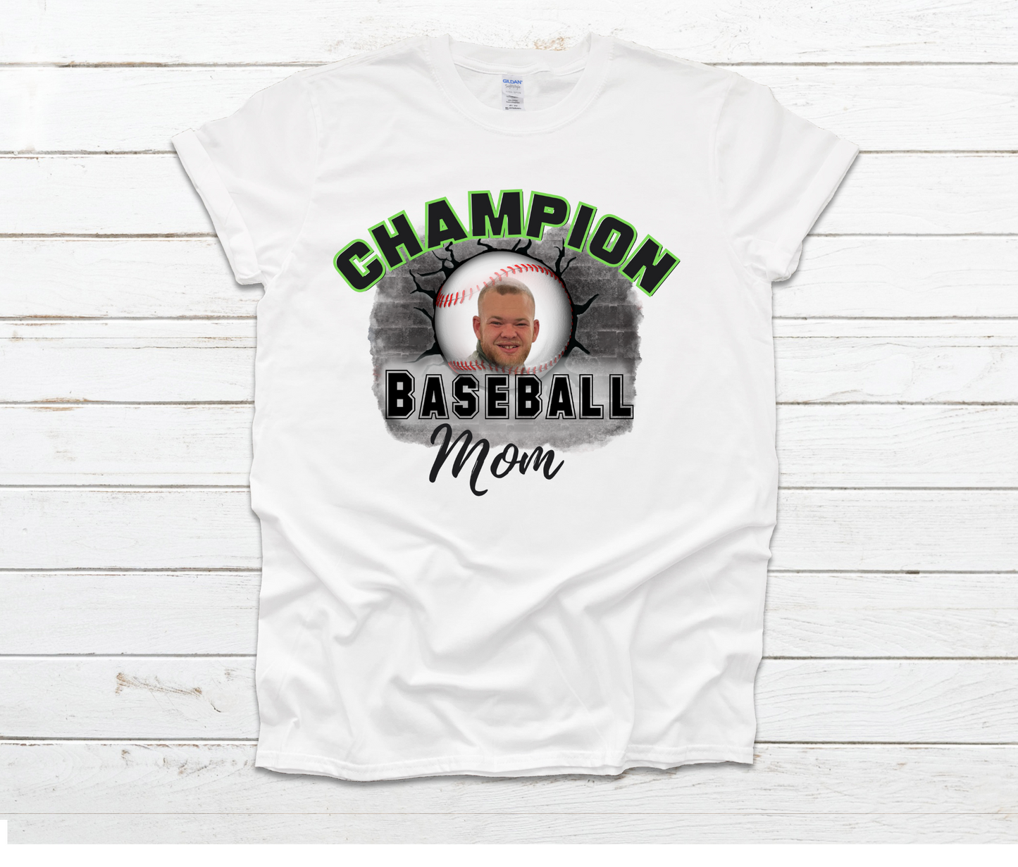 Champion Unisex Custom Baseball Tee