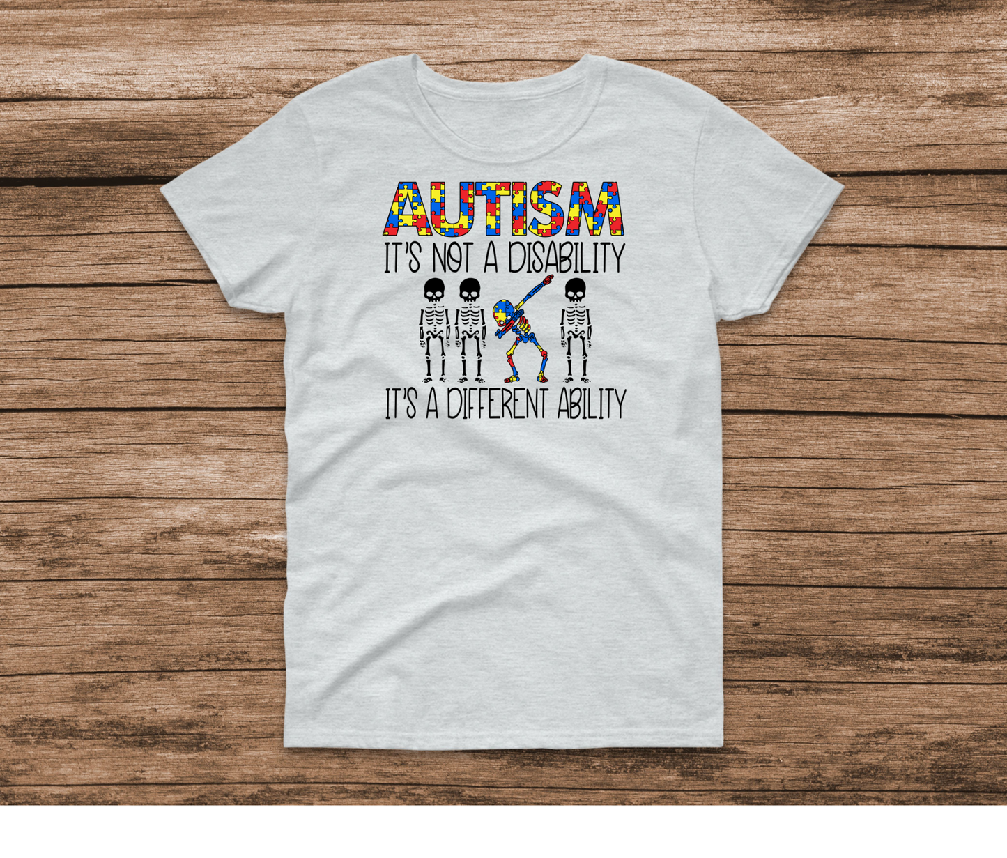 Autism Skeleton Puzzle T-shirt