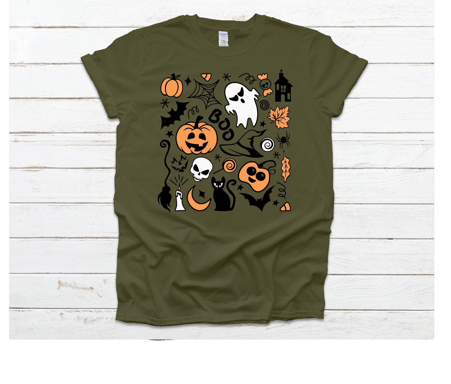 Halloween Doodles Square Shirt