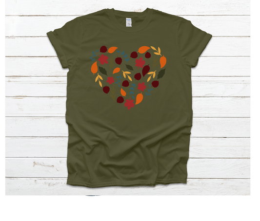 Fall Foliage Heart Shirt