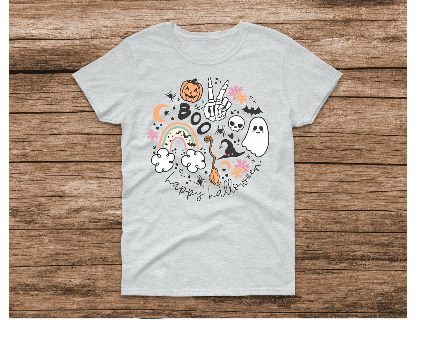 Halloween Doodles Circle Shirt